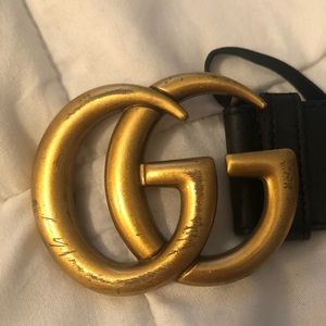 GUCCI double g buckle belt